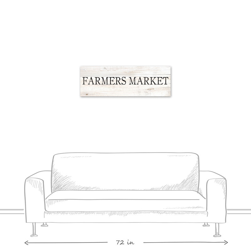 « agriculteurs market sign », art textuel sur toile
