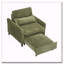 Fauteuil club en velours côtelé-1230842637
