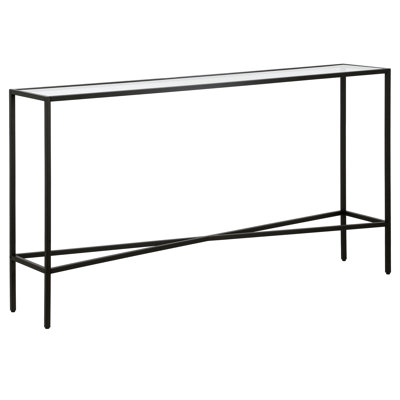 Glass Top Console Table