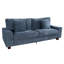 Canapé moderne 71,25 po avec accoudoirs carrés et 2 coussins Carlita-115809499