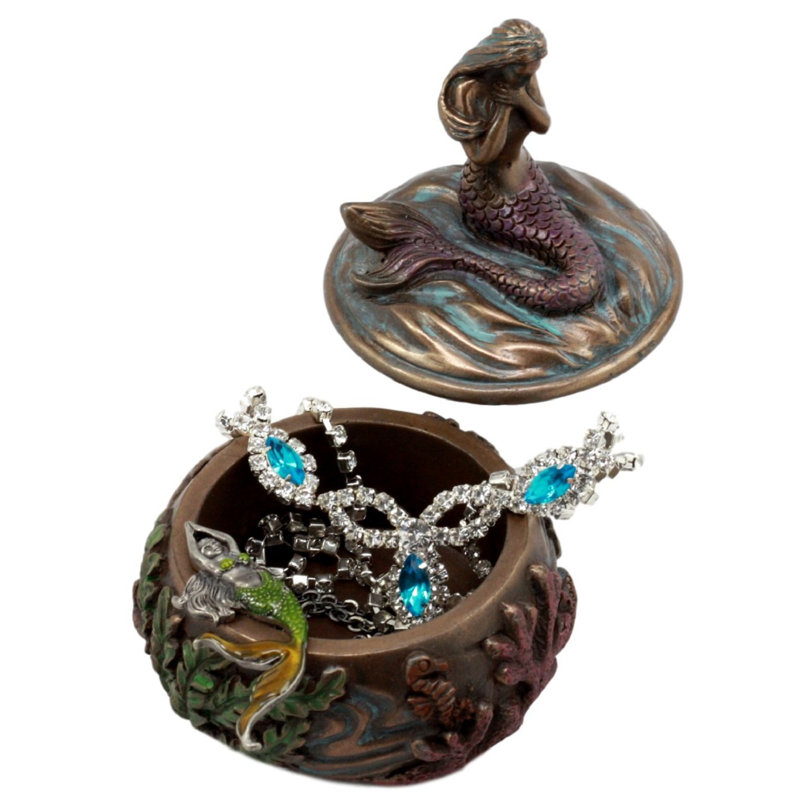 Boîte à bijoux magnifique sirène tefiti priant