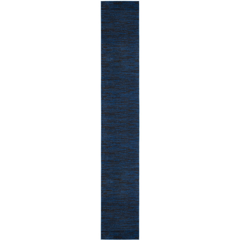 Nourison Essentials Mightnight/Blue Indoor/Outdoor Area Rug, Runner 2'2" x 20
