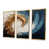Toile avec cadre flottant or