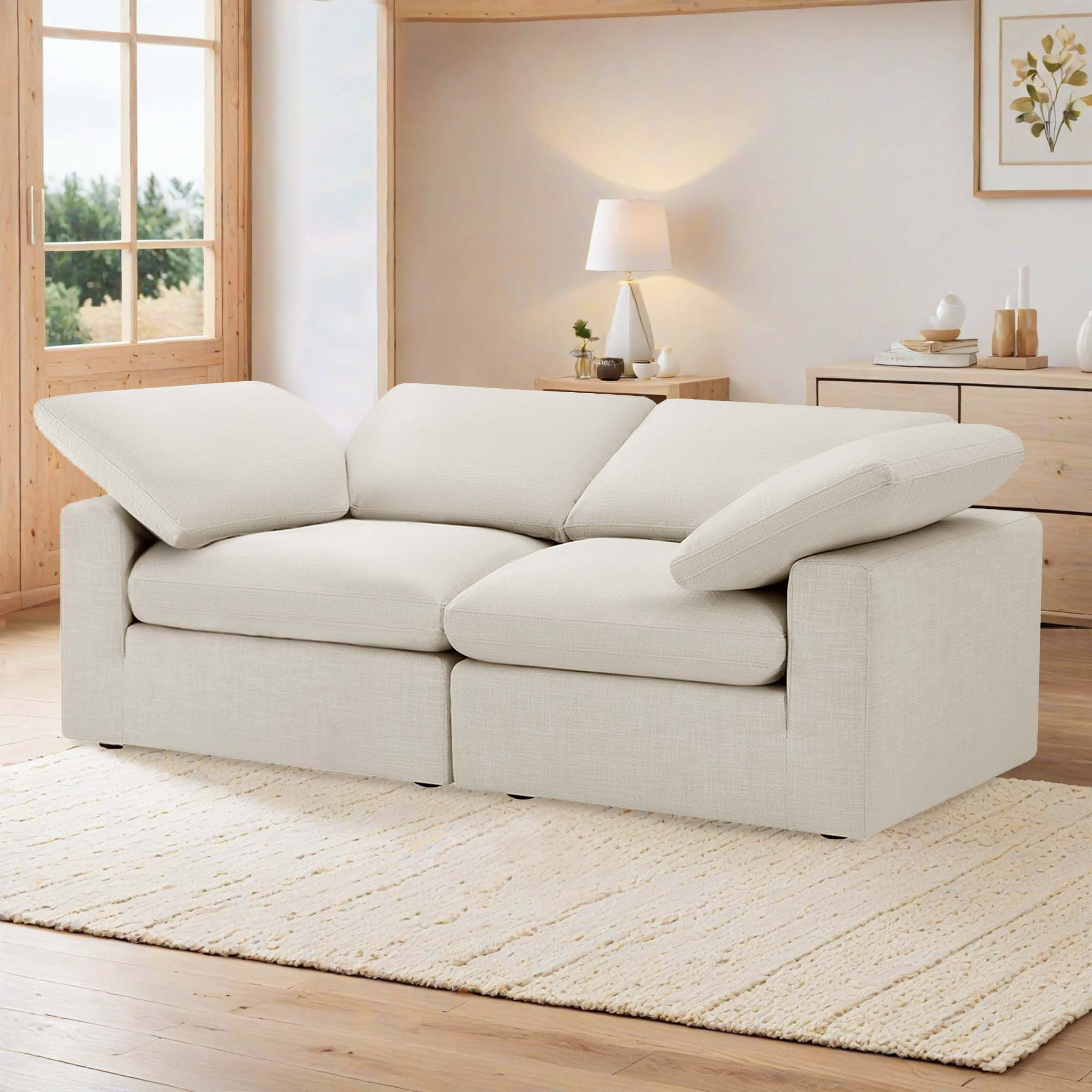 Asher 2 - Piece 79'' Upholstered Modular Sofa - Thumbnail 3