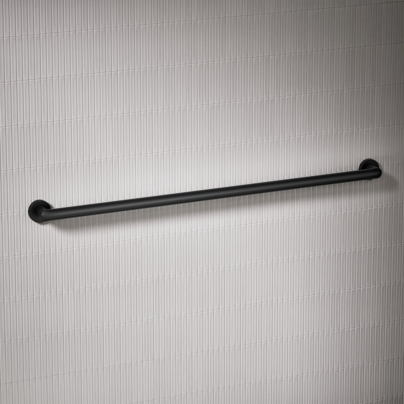 Barre d'appui Kumin, Noir mat, L 42 po