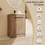 Meuble-lavabo sur pied simple 24,03 po avec comptoir en céramique-682655313