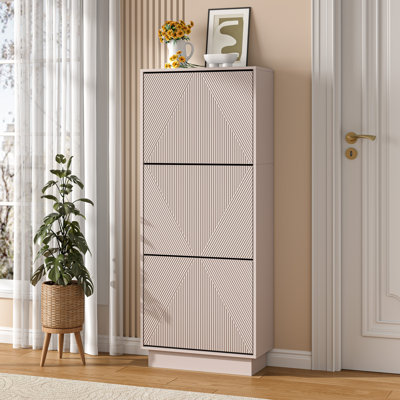 12 Pair Flip Down Shoe Storage