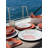 6 Piece Melamine Deep Plate Set - Serenity