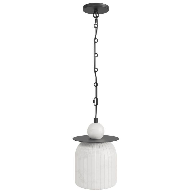 Luminaire suspendu Westwood Alabaster, Matte Black