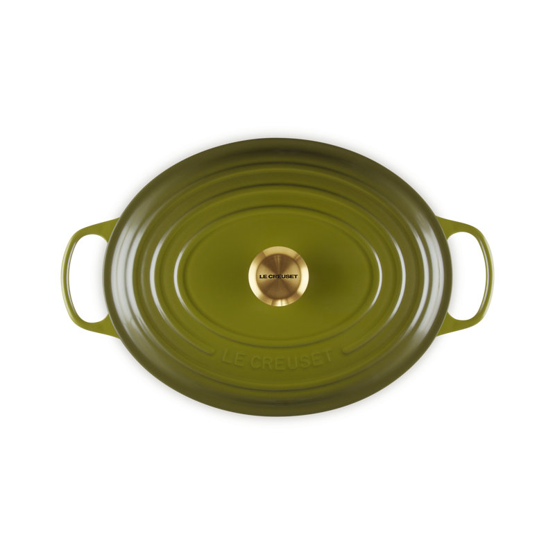 Le Creuset Signature Cast Iron Oval Oven 8 Qt, Olive
