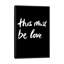 « this must be love ii on black », reproduction d’impression sur toile tendue-32436587-72144833-72144839