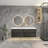 70.4'' Double Bathroom Vanity with Plastic Top-232566090