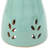 Classic Freestanding Ceramic Outdoor Bird Bath, UV-Resistant Finish - Seafoam-84874728