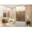 Equinox 56 - 60 in. x 60 in. Fully Frameless Bronze Tinted Sliding Bathtub Door-1980052070