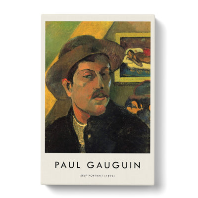 Self Portrait Print by Paul Gauguin - Wrapped Canvas Painting