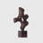 Brown Free Form Solid Wood Decorative Object