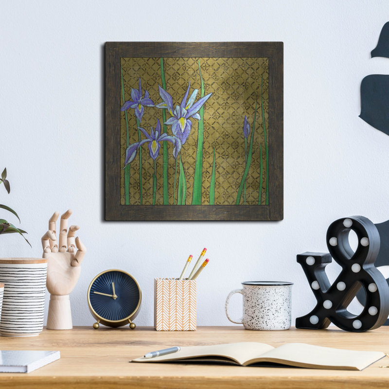  «Exotic Garden 4» par Chariklia Zarris, art mural en métal, 12 po x 12 po, H 12 po x l 12 po