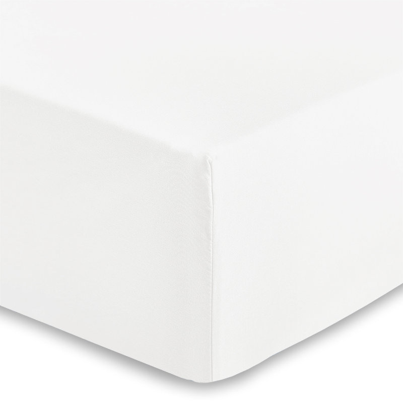 40 cm Soft Brushed Microfiber Extra Deep Fitted Sheet, White, Double (4'6)