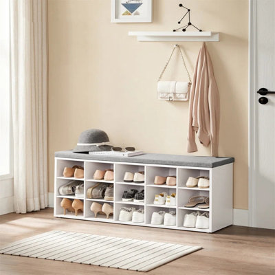 15 Pair Shoe Storage Bench
