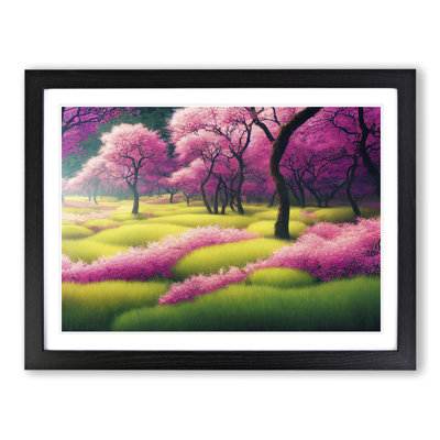 Reflective Spring Forest - Single Picture Frame Painting