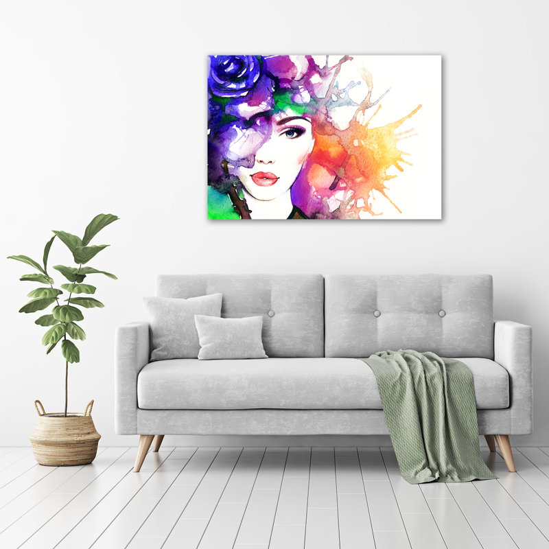 Portrait Of A Woman - No Frame Print on Canvas