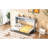 Twin Size Cabinet Bed, Gray - , Space Efficient Folding Bed Stable, Optimizing