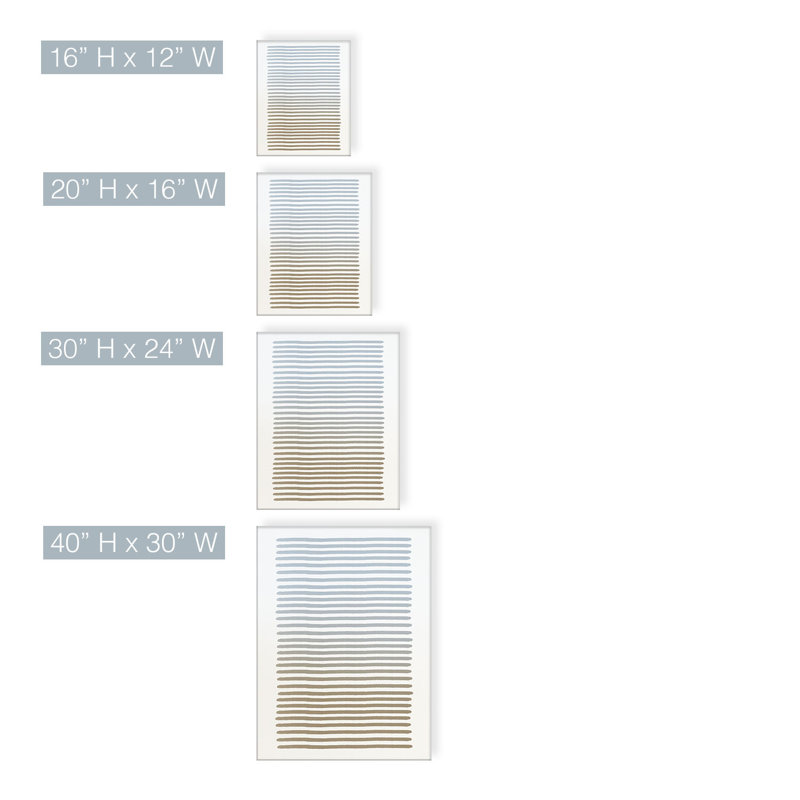 Alvaro abstrait neutre par ChiChi Decor - impression sur toile tendue, H 40 po x l 30 po x P 1,5 po