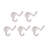 Classic 3-inch Double Hat and Coat Wall Mounted Hook Rack-56030397