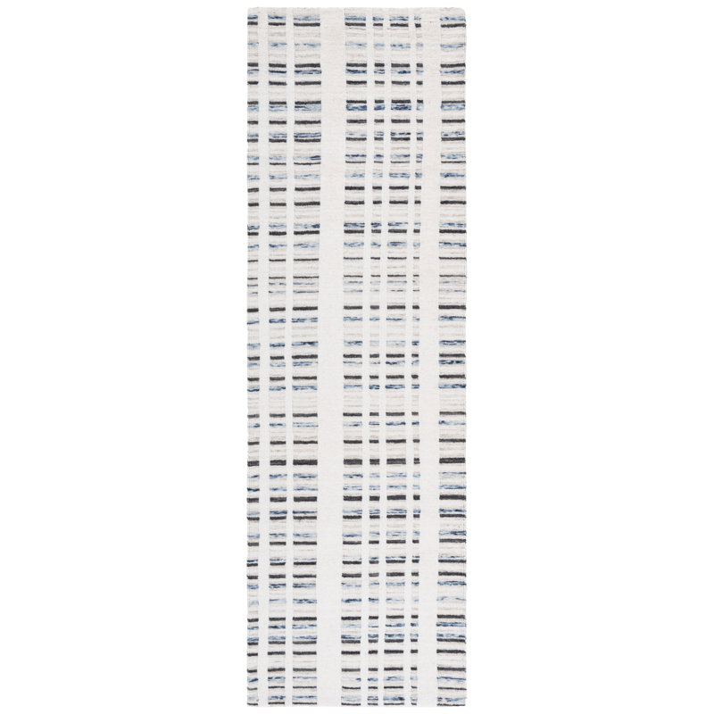Fifth Avenue 651 Area Rug In Dark Grey / Ivory, Runner 2'3" x 8'