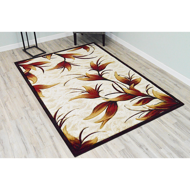 Ashunta Floral Indoor Rug, Rectangle 5'3" x 7'6"