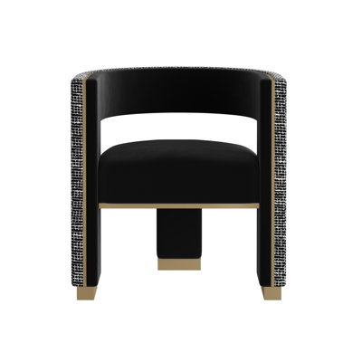 Adamina Dining Armchair - Abbington Black / Hobbes Night