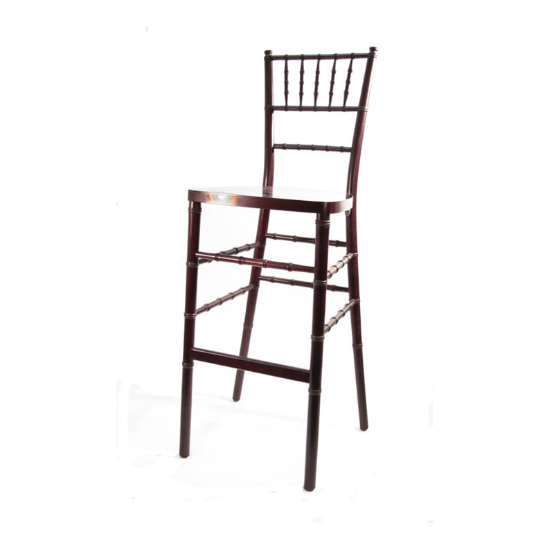 Cliffland Counter Stool with Solid Wood Frame, Red Mahogany