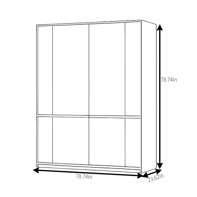 Kasper, H 78,74 po x l 78,74 po x P 23,62 po