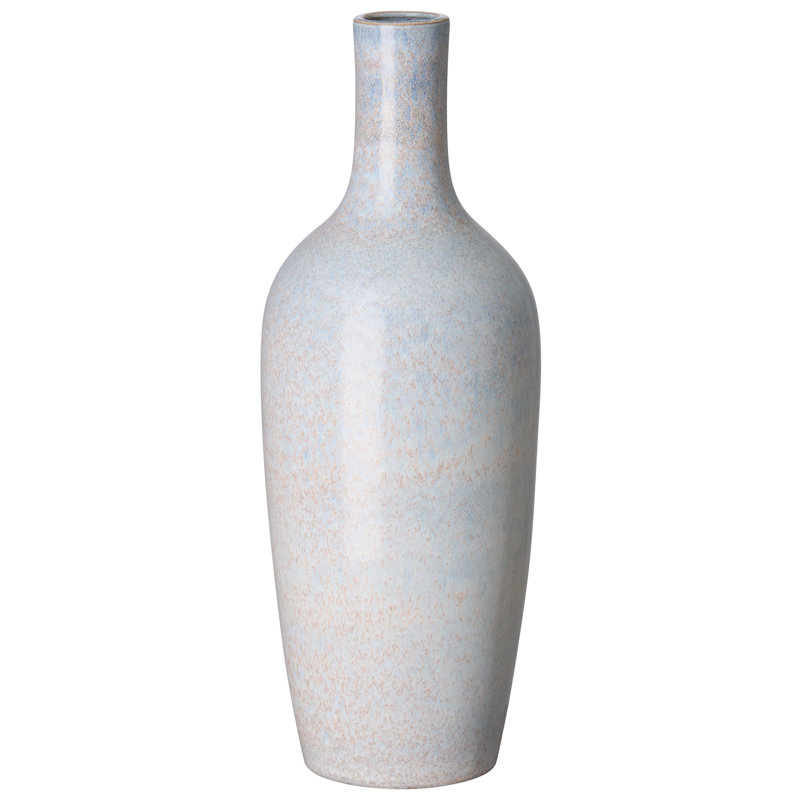 Vase de table en céramique 21,5 po Sheena, Aube noisette
