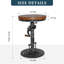 Ensemble de 4 tabourets de manivelle à bricolage American Antique Industrial