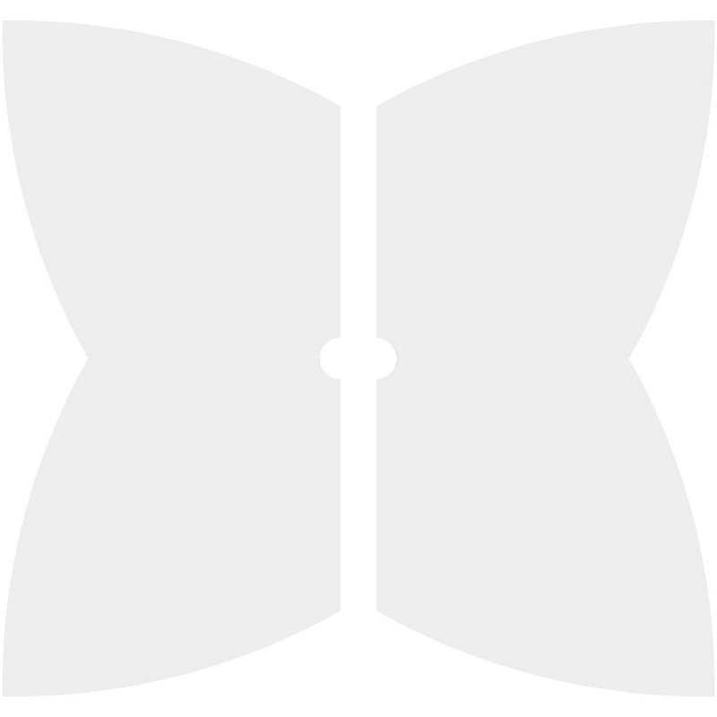 Médaillon de plafond contemporain en PVC de qualité architecturale Cosmo, H 1 po x l 32 po x P 32 po