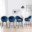 Tabouret de comptoir pivotant rembourré avec dossier incurvé et structure en métal (ensemble de 4)-562760719-571189171