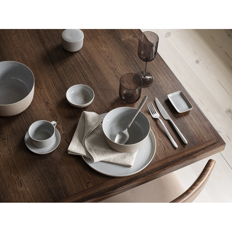Cream Linen Square Napkin Set, 4 Pieces