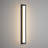 Anely Black Aluminum Rectangular Linear LED Outdoor Wall Light With Acrylic Shade-269256989
