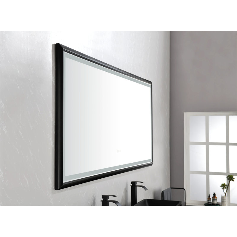 Miroir mural Daesia, Noir, noir, noir, noir, 38 po x 88 po