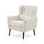 Chaise d'appoint moderne, fauteuils en chenille pour le salon, fauteuil rembourré Mordern, chaise longue rembourrée et confortable dans un petit espace, chambre à coucher, avec coussin, pieds en bois massif-703088390