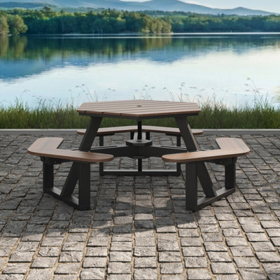 Shoreline Hexagon Picnic Table