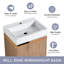 Ensemble de meuble-lavabo mural simple l 19 po