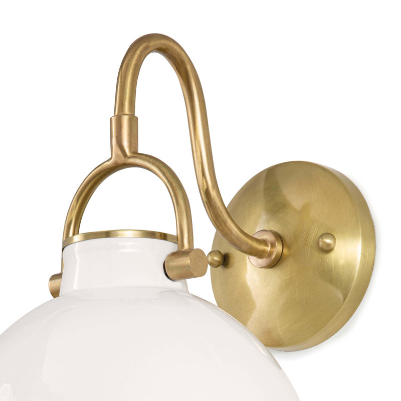 Eloise 1 - Light Armed Sconce, White