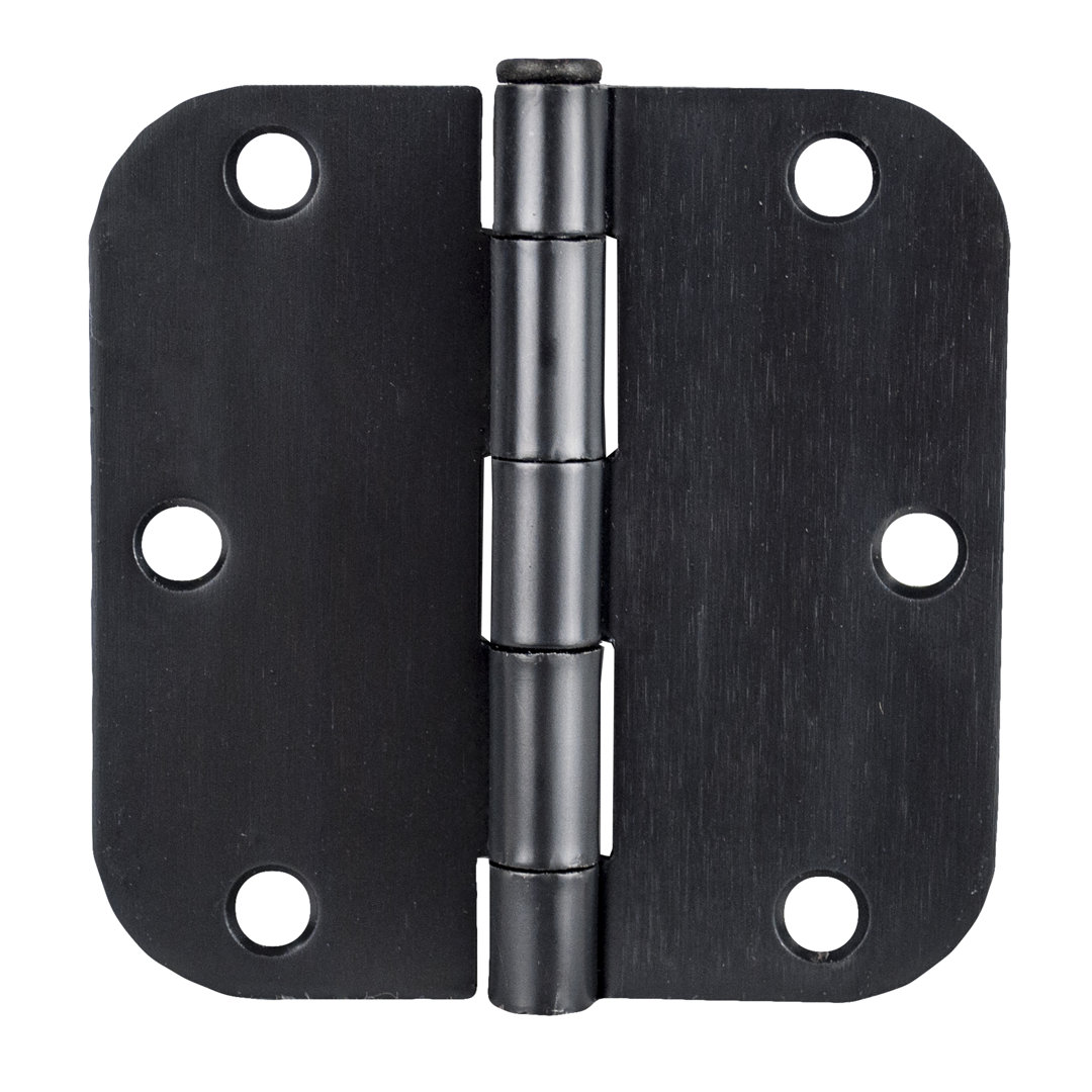 3.5 in. x 3.5 in. Full Mortise Residential 5/8 in. Radius Hinge with Removable Pin (Set of 2) Global Door Controls 