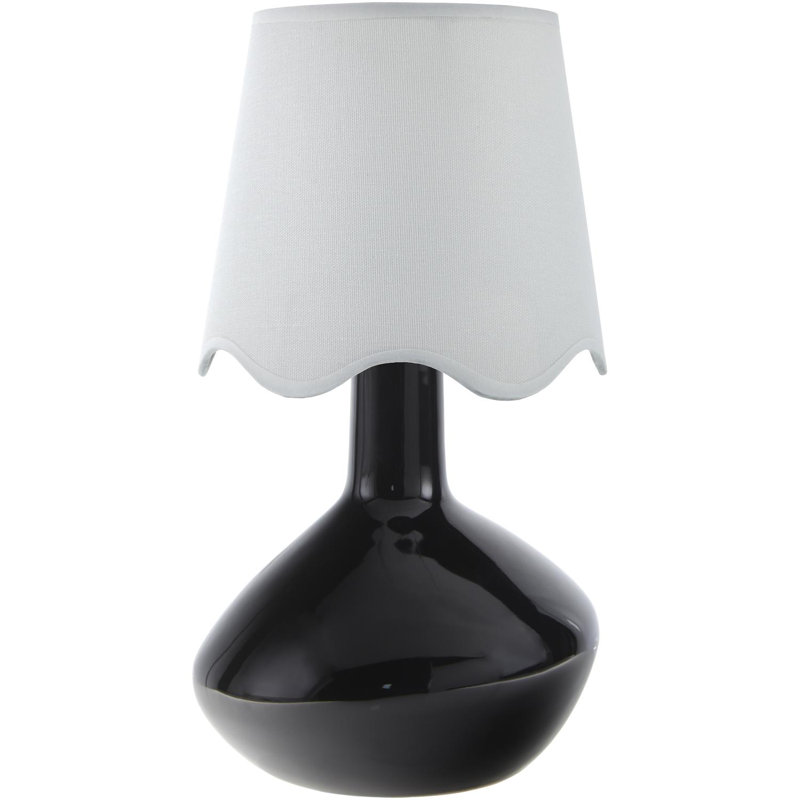 Lampe de table d'appoint, Blanc, Noir