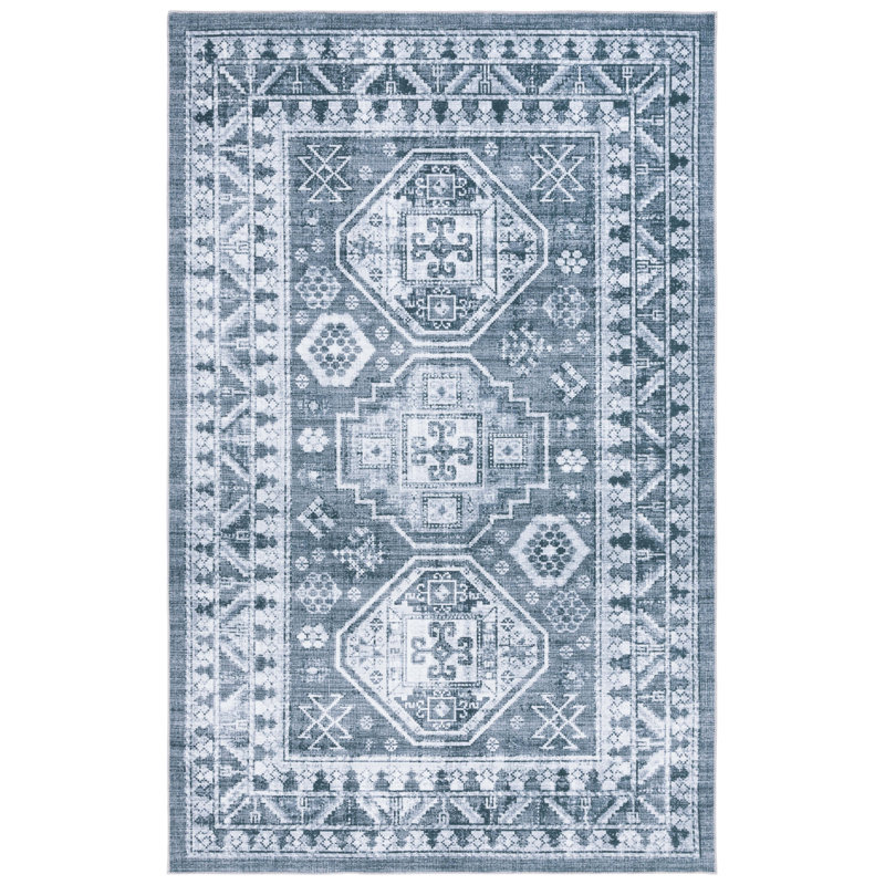 Tapis oriental lavable à la machine Arizona Performance, Rond 6 pi