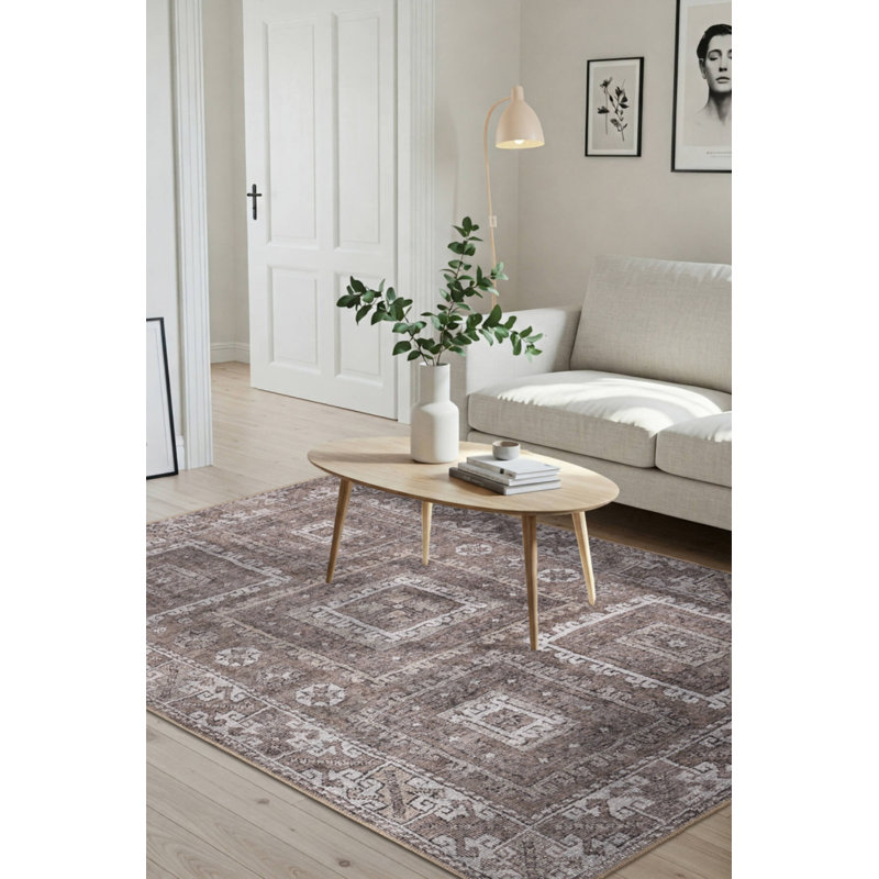 Tapis en chenille lavable Jax Antique Vintage, Rectangle 3 pi 10 po x 5 pi 3 po