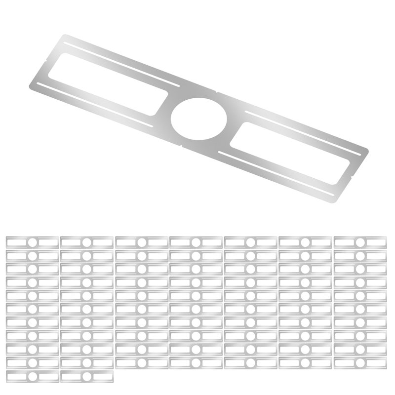 Ensemble de 72 plaques de montage de nouvelle construction, pour luminaire encastré de 4 pouces, plaque de boîtier d'éclairage encastré peu profond, support de luminaire universel pour éclairage encastré à DEL