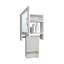 Armoire à pharmacie avec porte-serviettes H 19,7 "x l 17,7" BOTIQ, une porte avec deux tablettes intérieures pour la salle de bain et la cuisine-709456901